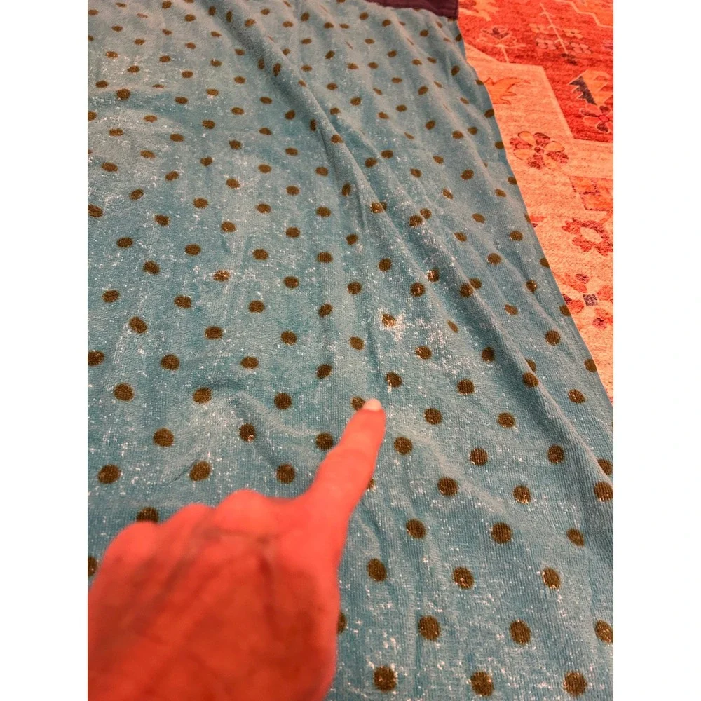 American Eagle‎ Vintage Beach Towel blue polka dot. See pics.
